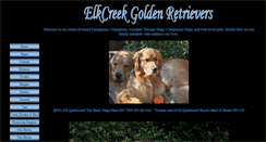 Desktop Screenshot of elkcreekgoldenretrievers.com